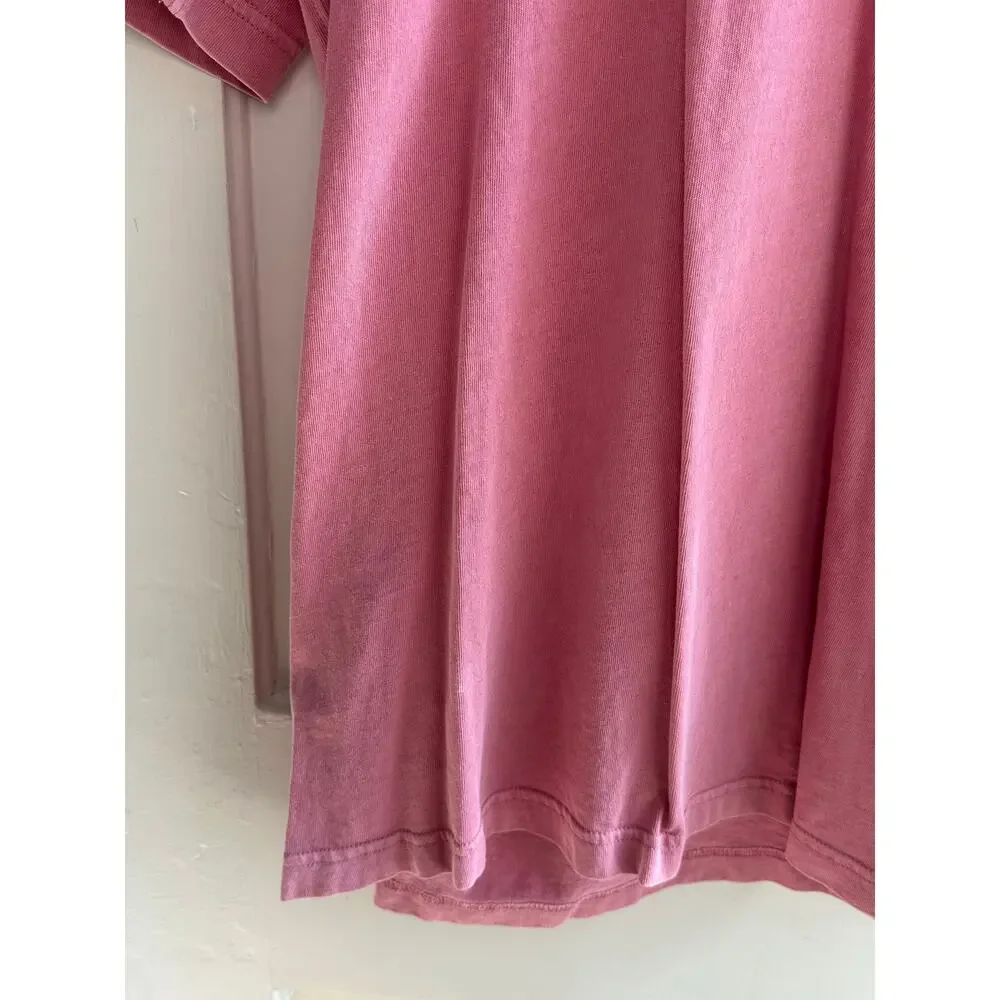 J.Crew Vintage Jersey Pocket Men’s Medium Tall Pink Garment-Dyed Cotton Tee